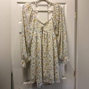 Floral Long Sleeve Dress